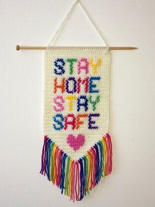 Stay Home Stay Safe Pendant