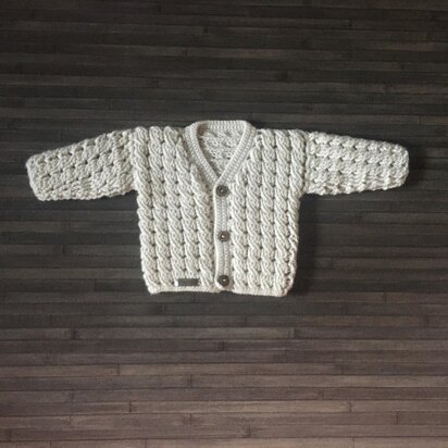Caleb Cabled Baby Cardigan