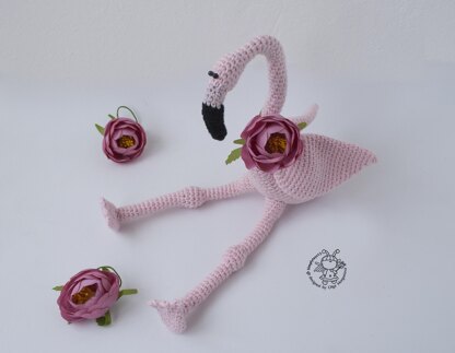 Small pink flamingo