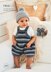 Romper, Hat and Booties in Rico Baby Classic DK - 925 - Downloadable PDF