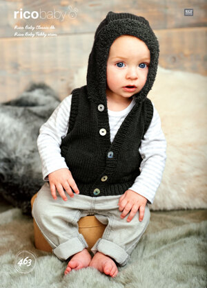 Jacket and Gilet in Rico Baby Classic DK and Teddy Aran - 463