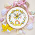 Bothy Threads Baby Bee Cross Stitch Kit - 17.5cm circle