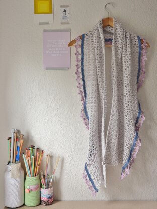 Delta Dawn shawl