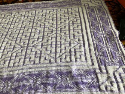 Celtic double sided baby blanket