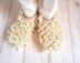 Fluffy woollen slippers