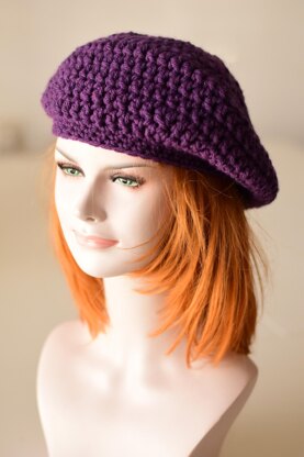 Olena crochet slouch hat in 3 sizes