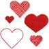 Rico Stick and Stitch Hearts Embroidery Kit