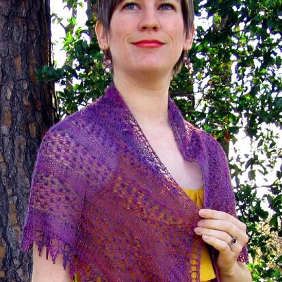 Blackberry Mist Shawl