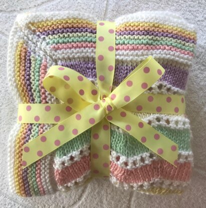 Ice Cream Sundae Ripple Baby Blanket