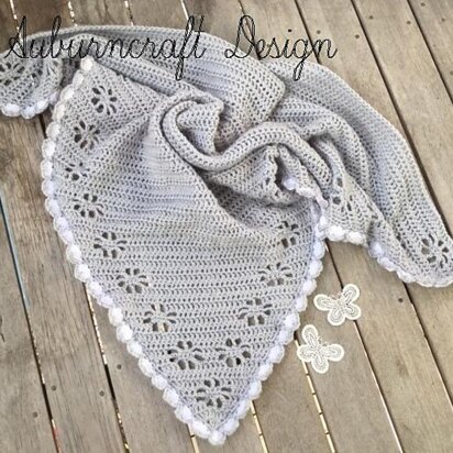 Vintage Clematis Shawl