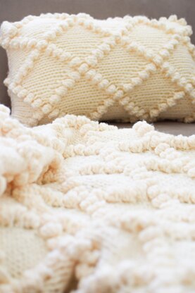 Bobble Knit Throw Pillow