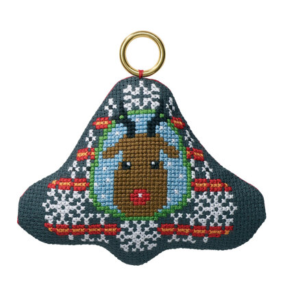 Permin Moose Cross Stitch Kit - 9 x 8 cm