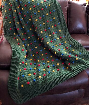 Festive Light Crochet Blanket