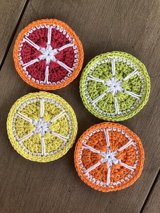 Summer Citrus Coasters