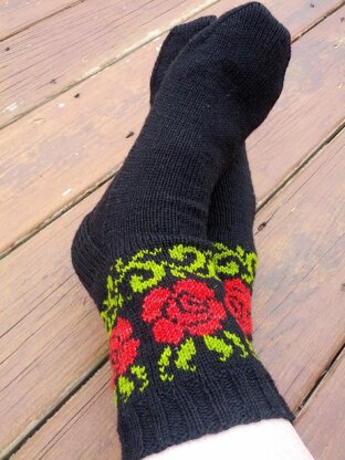 Rose Vines Socks