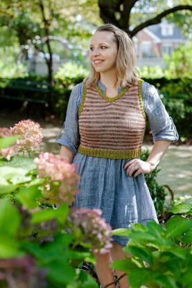 Striped Market Vest