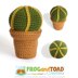 Cactus Collection - Desktop Plants Flower Decoration - Amigurumi Crochet - FROGandTOAD Créations