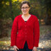 WEBS DIR11 Red Letter Day by Fiona Ellis - Cardigan Knitting Pattern for Women in Valley Yarns Northampton