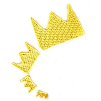 Frog prince crown applique