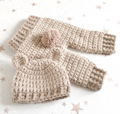 Harry & Harriet Little Bear Hat and Pants Set