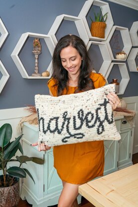 Harvest Crochet Pillow Cover
