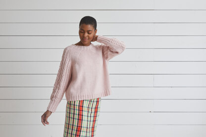 Emmie -  Jumper Knitting Pattern For Women in Debbie Bliss Cotton DK by Debbie Bliss