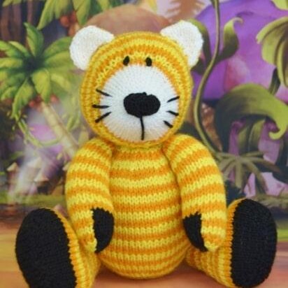 Taj the Tiger - knitting pattern