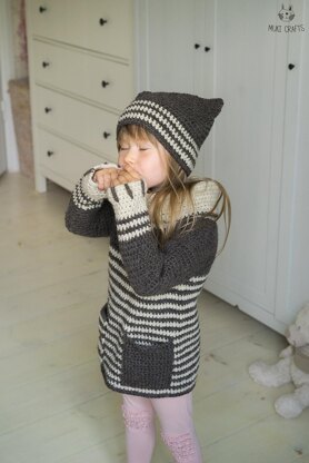 Tigger Cat Sweater and Hat Set
