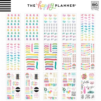 The Happy Planner Sticker 100 Sheet Value Pack - Brights, 3888/Pkg