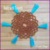 Crochet doily / coaster with tassels -pdf pattern-