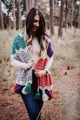 Wander Easy Crochet Shawl