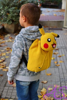 Pikachu Backpack Crochet Pattern