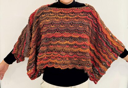 Fall Winter Layering Poncho: 2-in-1 Design