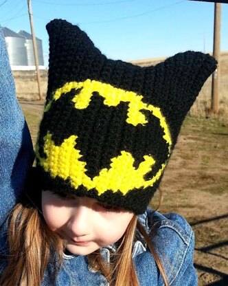 Graphed Beanie - Batman Inspired