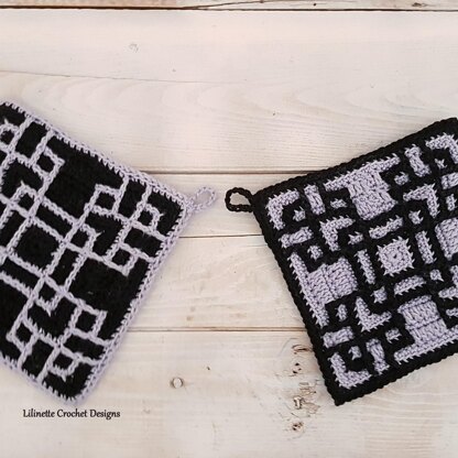 Sasan | potholder, hot pad or afghan block