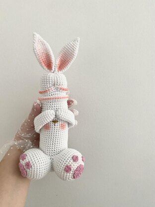 Cute Easter Bunny Penis funny crochet toy