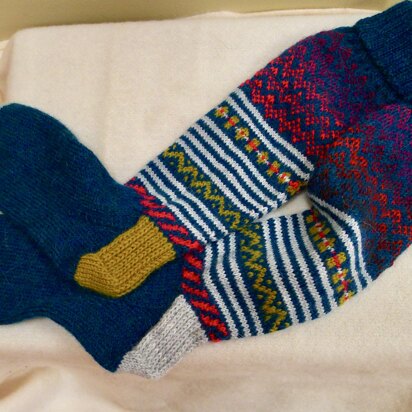 Not Your Nanna's Fair Isle Socks - knitting pattern