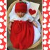 Baby cacoon and Apple Hat