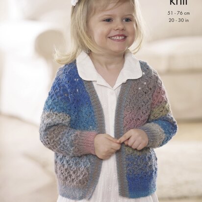 Cardigan and Waistcoat in King Cole Sprite DK - 4578 - Downloadable PDF