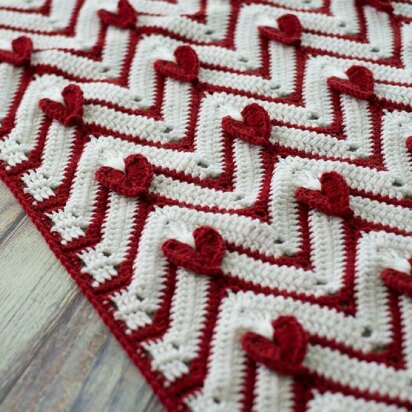 Heartbeat Chevron Afghan