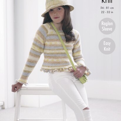 Cardigan & Sweater in King Cole DK - 4953 - Downloadable PDF