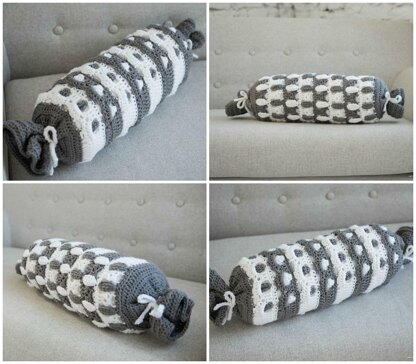 Pebbled Archway Reversible Bolster Pillow Cover