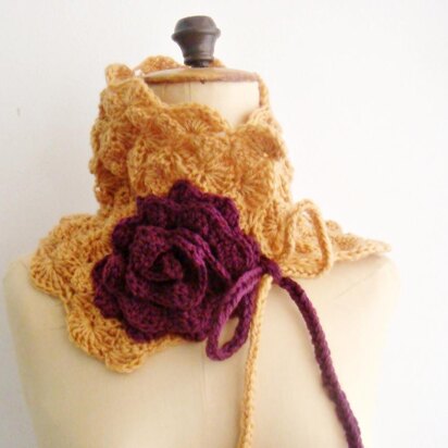 Boho Chic Cowl with Flower
