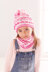 Childrens Sweater, Snood, and Hat in King Cole Stripe DK in King Cole - 5594 - Leaflet