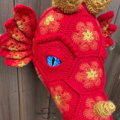 Draco the African Flower Dragon Head