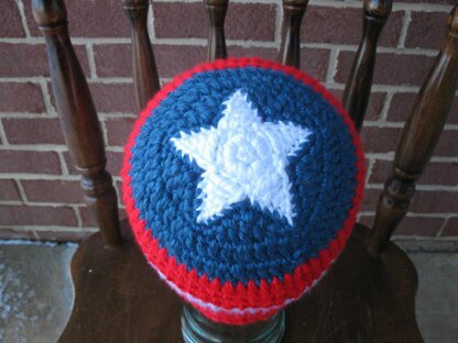 Cherelledx: Crochet Captain America beanie!