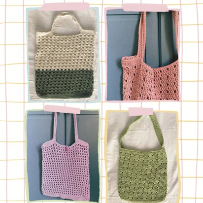 ‘On The Grid’ - customisable crochet bag pattern