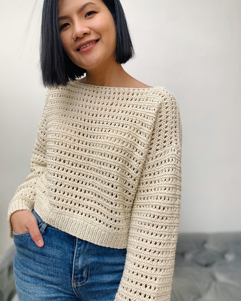 Independent Designer Lacy Knitted Sweater