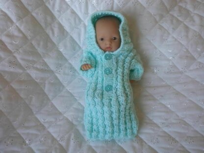 Berenguer Dolls Clothes knitting pattern 5-8" Sleep suit