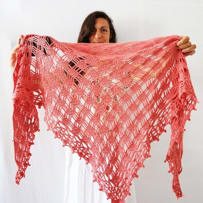 Bougainvillea Shawl